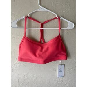 NWT Johnny Was Calme Endurance Cross Back Sports Bra in Pink Sz M